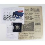 Guernsey 'Great Britain at War' Dunkirk £2 Silver Proof Coin 2010 aFDC with replica newspaper and