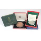 British Commemorative Medals (4) relating to the Investiture of the Prince of Wales or the