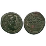 Caracalla bronze of Bithynia, Nicaea of c.25mm., obverse:- Laureate bust right, reverse:-