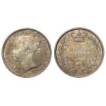 Shilling 1874, toned GEF