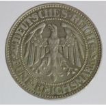 Germany, Weimar Republic 5 Reichsmark 1928A (KM# 56) VF or better