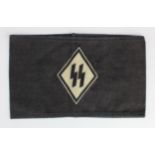 WW2 SSVT (Diamond Shape Badge) Funeral Mourners Armband.