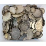 France (680) silver coins, 19th-20thC, mixed grade. Approx 3.8KG