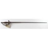Sword early 18th century sword small Rapier with makers details to the blade.