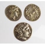 Electrotypes of Ancient Greek coins, in GEF x 3