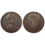 Token, 18thC: Hornchurch Halfpenny, D&H Essex No. 33, EF