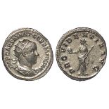 Gordian III silver antoninianus, Rome Mint 238-239 AD. Reverse: Providentia standing left. Sear