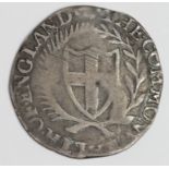 Commonwealth silver shilling, Spink 3217 of 1656, mm. Sun, light scuffs each side, old dies with