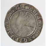 Elizabeth I shilling mm. Escallop, S.2577, Fine, scratched.