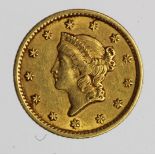 USA gold Dollar 1853 GVF