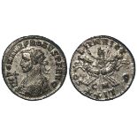 Probus billon antoninianus, Cyzicus Mint 280 A.D., obverse:- Radiate bust left, wearing imperial