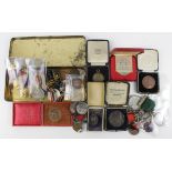 Commemorative and Prize Medals & Badges etc (37) 19th-20thC including interesting ambulance medalets