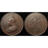 British Commemorative Medal, bronze d.76mm: Diamond Jubilee of Queen Victoria 1897, the large bronze