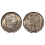 Shilling 1817, not quite the RRIT flaw, lightly toned GEF