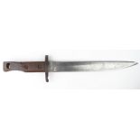 WW1 Canadian Ross bayonet converted to a trench knife.
