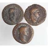 Nero copper as Rome Mint 65 A.D., reverse:- Temple of the 'Twin Janus', Sear 1974, GF/F, with a