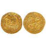 Edward III gold half-noble 3.07g., of London, Treaty Period 1361-1369, annulet before EDWARD, 'E' at