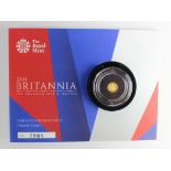 Britannia Fourtieth of an ounce gold proof 2014. FDC in the Royal Mint packaging