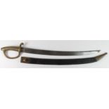 French Briquette Sidearm possibly of the Napoleonic Period 1800 to 1815. Blade 23" with oval