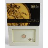 Quarter Sovereign 2011 BU in the Royal Mint packaging