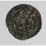 Edward IV , Second Reign, silver halfgroat of Canterbury, 'C' on breast, mm. Rose,Spink 2107, very