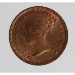 Half Farthing 1844 Unc with much lustre