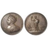 British Commemorative Medal, silver d.35mm: Queen Anne, Peace of Utrecht 1713, the smaller silver