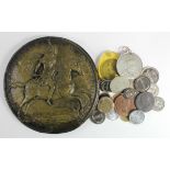 Tokens, coins, medalets and paranumismatic items (21) noted a large replica Charles II seal with