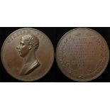 British Commemorative Medal, bronze d.53mm: William Pitt, First Lord of the Treasury 1799, by J.