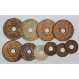 British East Africa (10) assortment of early to mid-20thC base metal coinage, mixed grade.