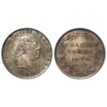 Eighteenpence Bank Token 1812, large head, toned GEF