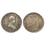 Bolivia silver Half Real 1819 PTS PJ, KM# 90, EF