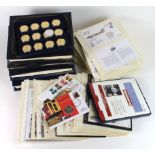 Stacker box of mainly coin covers with a "Royalty" theme