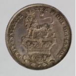Shilling 1825 lion, S.3812, lightly toned EF
