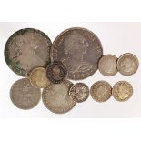 Mexico silver (11) Spanish 8 Reales: 1773 Mo FM, inverted initials, KM# 106.1, Fine, 8 Reales 1807