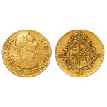 Spain Half Escudo Gold 1786 DV (KM#425.1) Fine/Good Fine