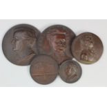 Austrian Commemorative Medals (5) on a musical theme: Wagner by Hartig uniface bronze d.75mm VF,
