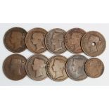 Malaysia (10) Straits Settlements and East India Company copper 19thC, mixed grade from