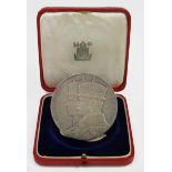 British Commemorative Medal, silver d.57mm: George V, Silver Jubilee 1935, official Royal Mint large