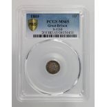 Maundy Penny 1800 PCGS slabbed as MS65