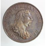 Ceylon, George III copper 2 Stivers, KM# 82.1, GVF