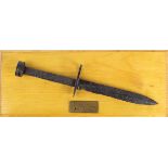 WW2 Mounted Normandy Relic US M4 Bayonet.