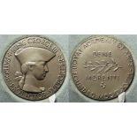 British Academic Medal, hallmarked silver d.55mm, 97g: Royal Academy of Arts Medal by by E. Gillick,