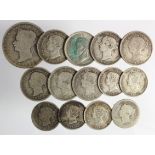 Canada (14) silver minors 19th-20thC, mixed grade.