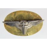 WW2 Free French Paratroopers Adapted Cap Badge.