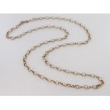 9ct yellow gold belcher chain, weight 3.6g