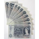 Hollom, Fforde & Page 5 Pounds (10), a small collection of series C Portrait notes, Hollom (2),