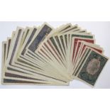 Poland (30), a range of notes dated 1919 comprising 5000 Marek (1), 1000 Marek (3), 500 Marek (2),