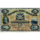 Scotland, National Bank of Scotland 5 Pounds dated 6th July 1942, signed A.A. Bremner & G. Drever,