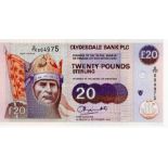 Scotland, Clydesdale Bank 20 Pounds dated 1st September 1994, scarce first issue of reduced size